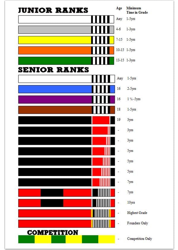 BJJ rank system